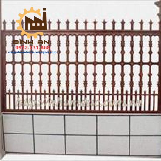 Hàng rào nhôm đúc hợp kim HR 116 